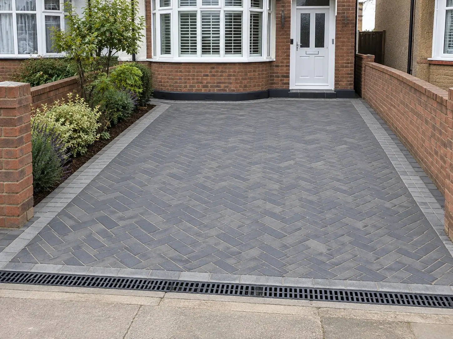 Driveways: illustration, not a photo of our own work